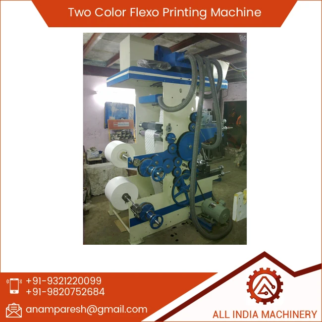 Two Color Polythene Flexo Printing Machine for Kenya