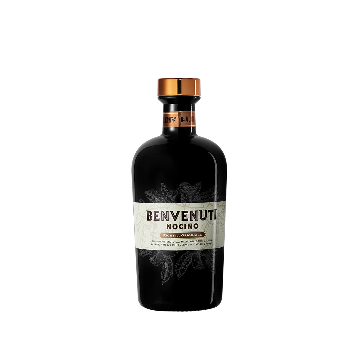 Premium Italian Nut-based Liqueur Nocino Benvenuti Bottle of 70 cl