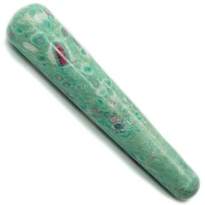 WHOLESALE NATURAL HEALING CRYSTAL  RUBY FUCHSITE SMOOTH WAND OBELISK: GEMSTONE NATURAL SMOOTH WAND AGATE