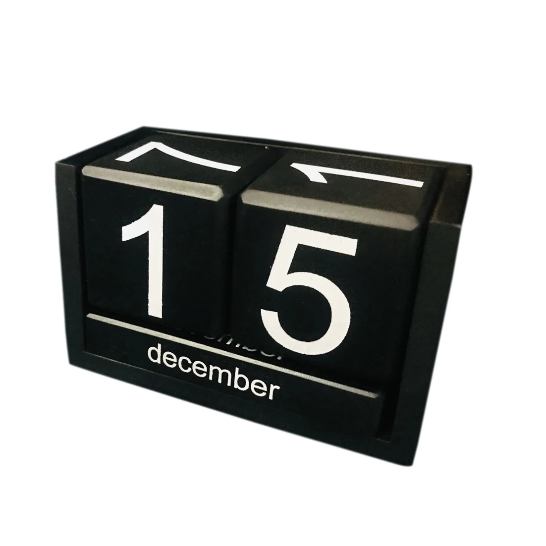 Office Desk Decor Wooden Desktop White Calendar Blocks Vintage Rustic Attractive Wooden Blocks Perpetual Desk Calendar For home