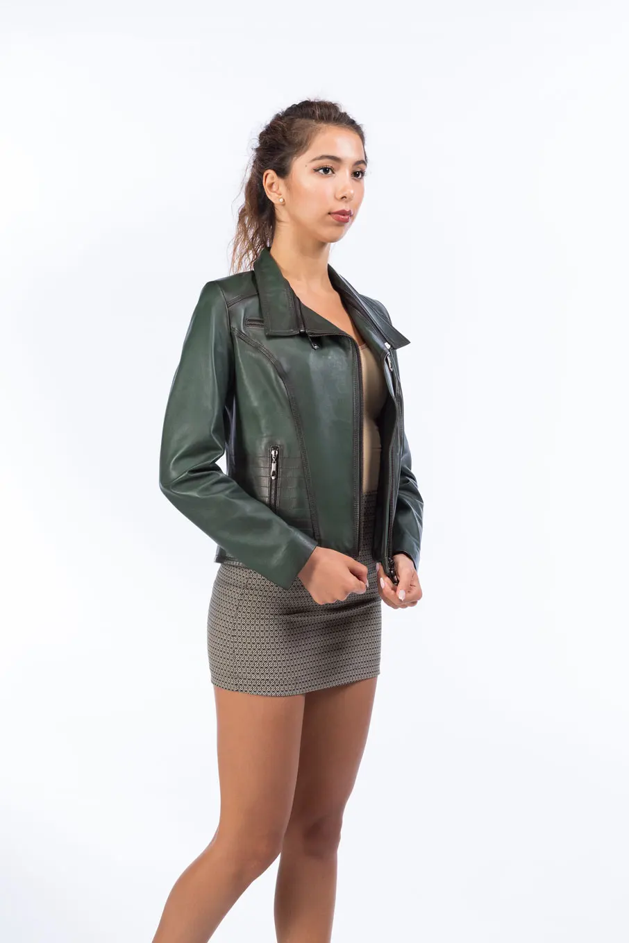 Women Leather Jacket Made in Turkey(OEM and ODM service)