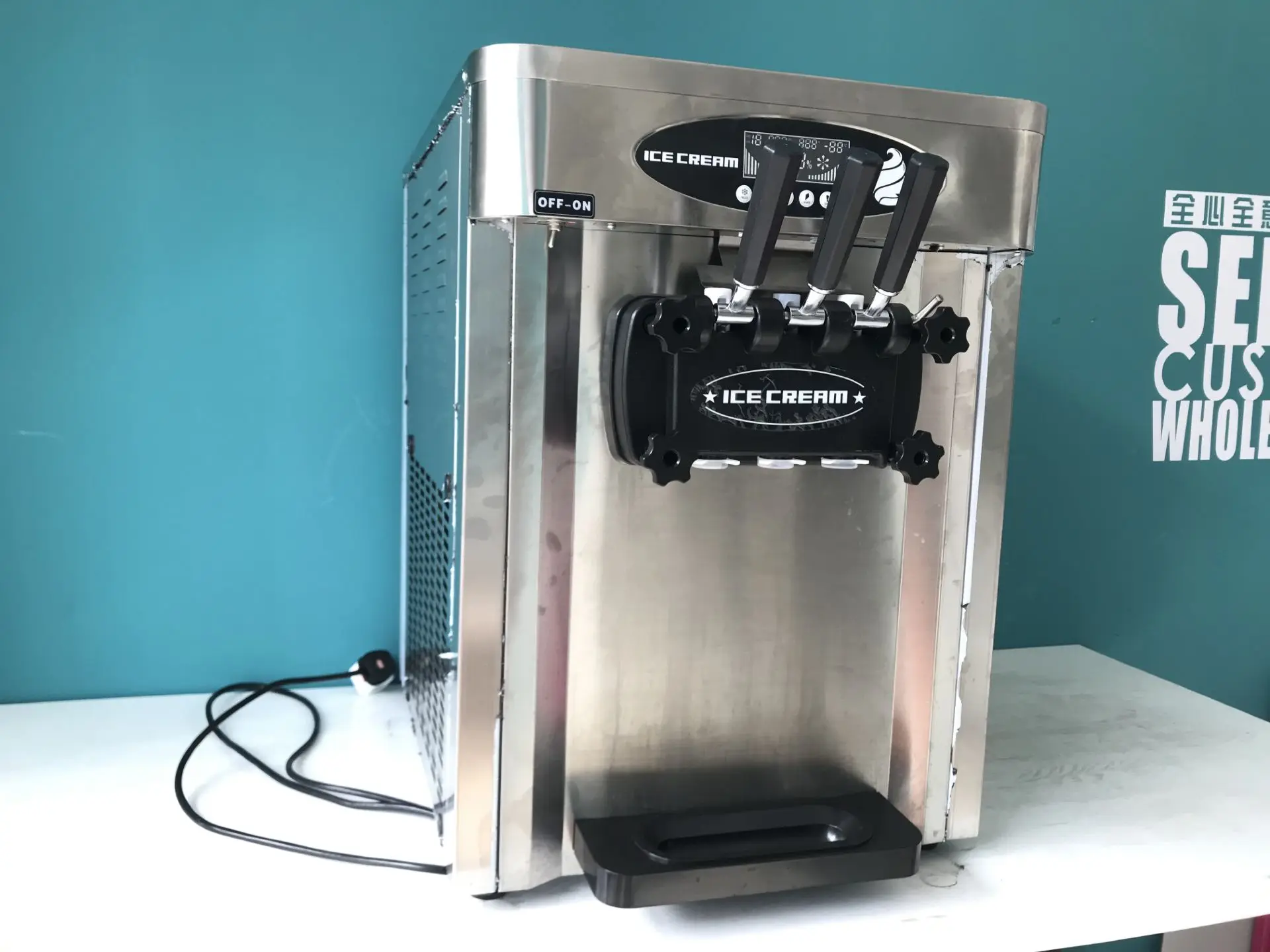  220V/110V столешница 2 + 1mix ароматы Panasonic компрессор агрегат для изготовления мягкого мороженого