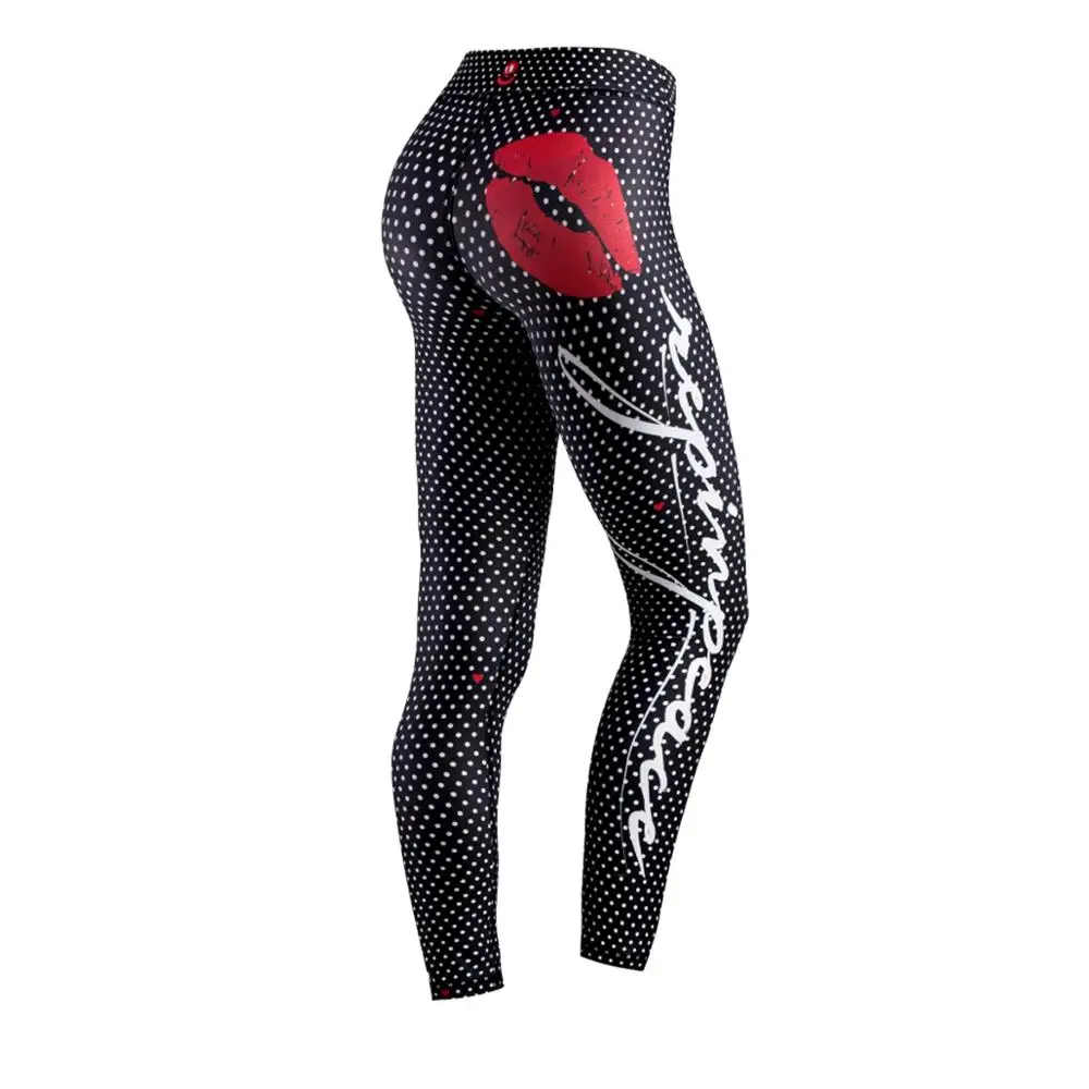 Custom Fit Ladies Sports Wear Gym Fitness Clothing Sublimation Printed Leggings For Women