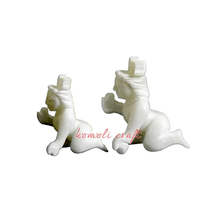  Handmade Baby white marble stone bal Krishna laddu gopal