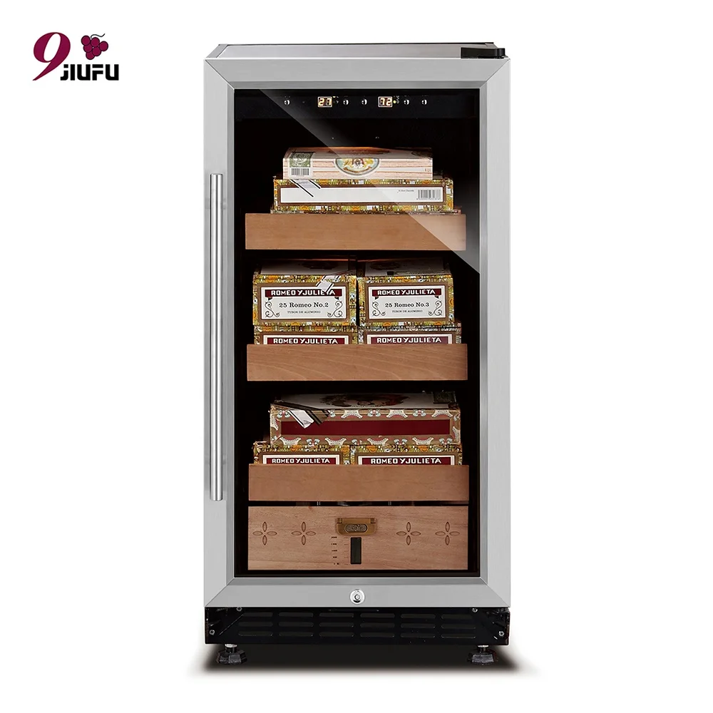 NewAir 400 Count Electric Cigar Humidor Stainless Steel with Digital Temperature Controls cigar humidors