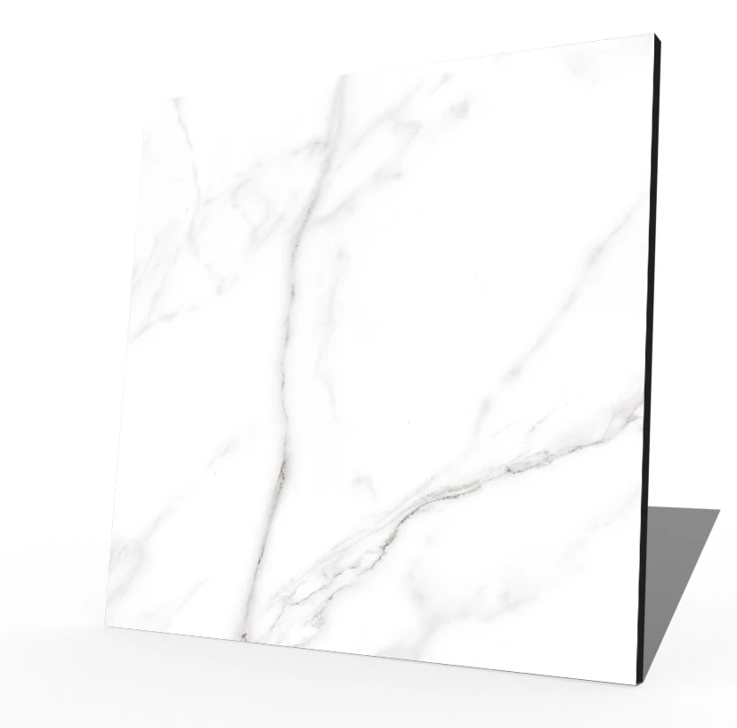 Carrara white marble vitrified micro crystal porcelain tiles