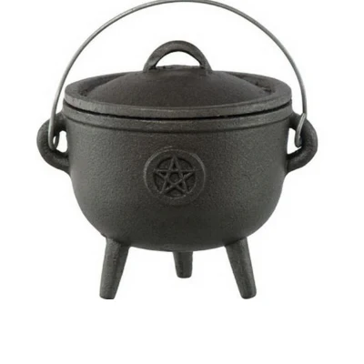 Cast Iron Black Cauldron
