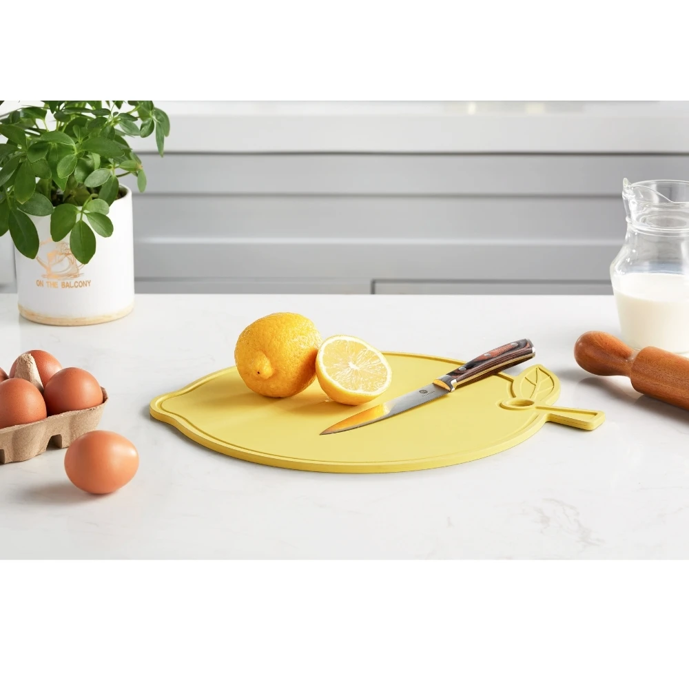 Wholesale Manufacturer Household Lemon Shaped Silicone Cutting Board for OEM from Vietnam