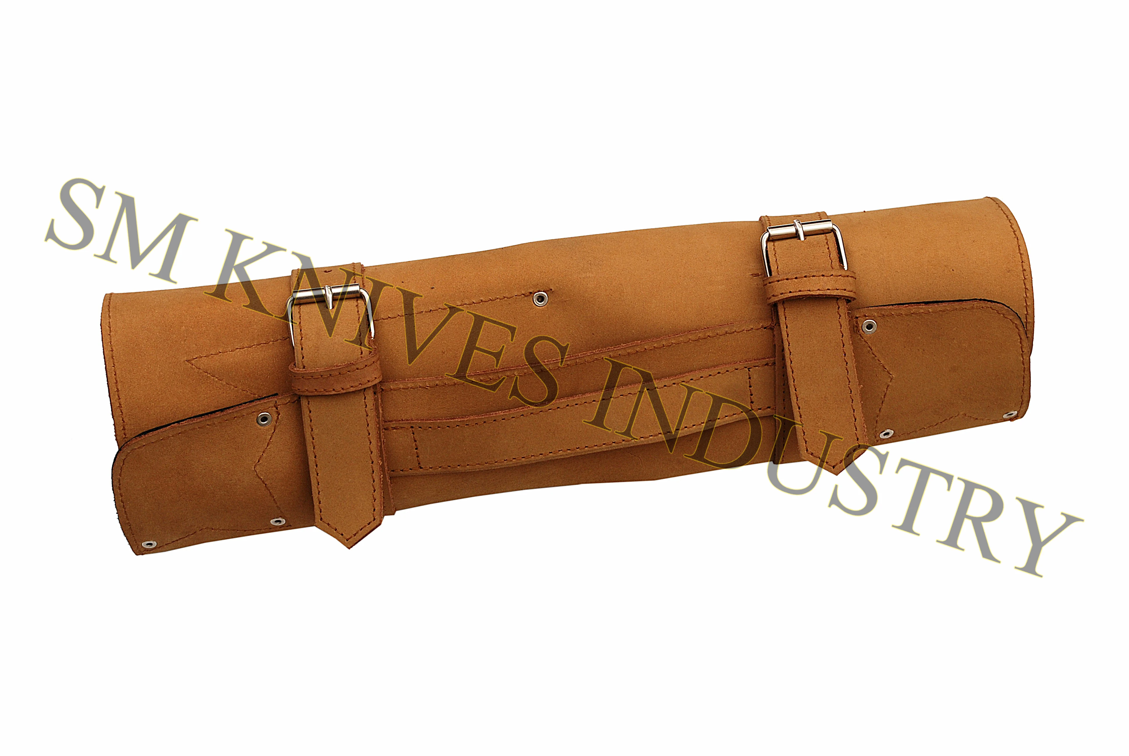 Hand Made Damascus  4  pieces kitchen knives set with leather kit (Smk1080)