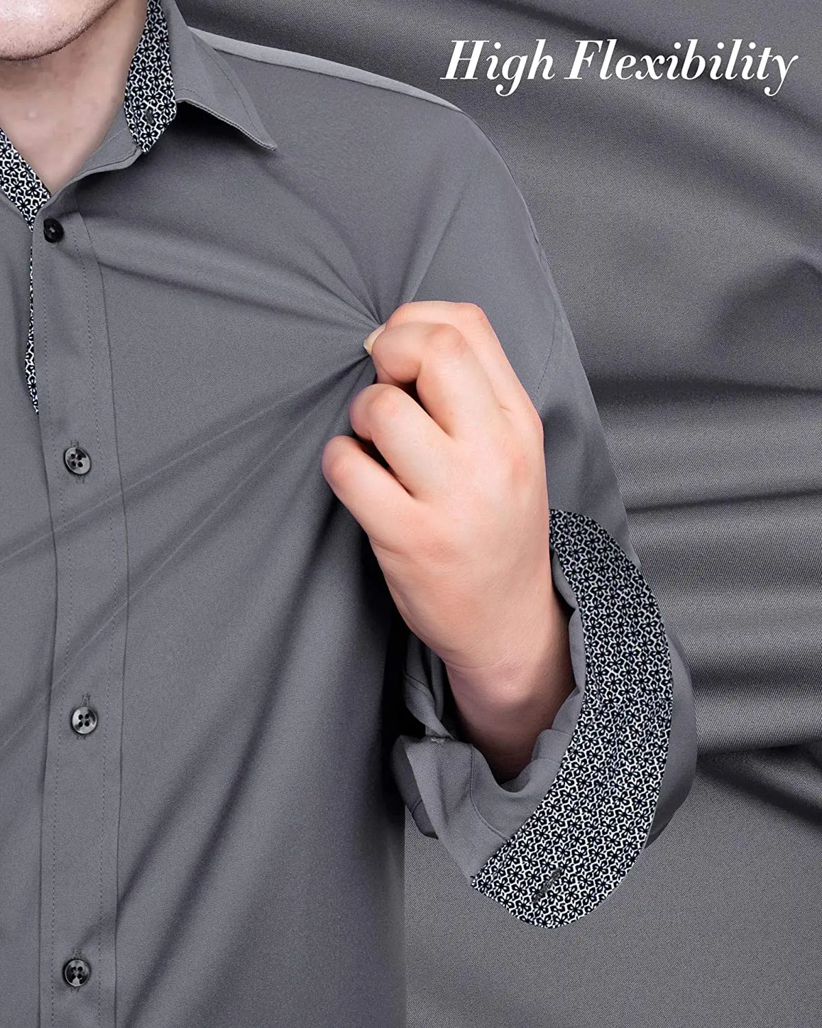Beautiful Design Men Shirtdress Shirt Long Sleeve for men Spread Collar white shirt men fitness formal dress shirt
