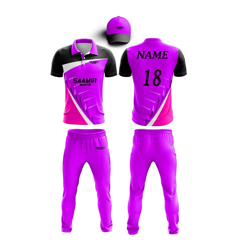Custom Cricket Wear in Multiple Color and Design / Custom Cricket Uniform Kit Tshirt and Trouser