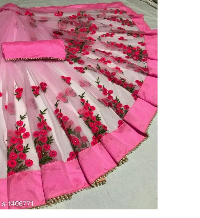 Самая красивая одежда для вечеринки, сеточная вышивка, рабочее сари с блузкой, индийская Женская одежда, сари, низкая цена, оптовая продажа, сурат