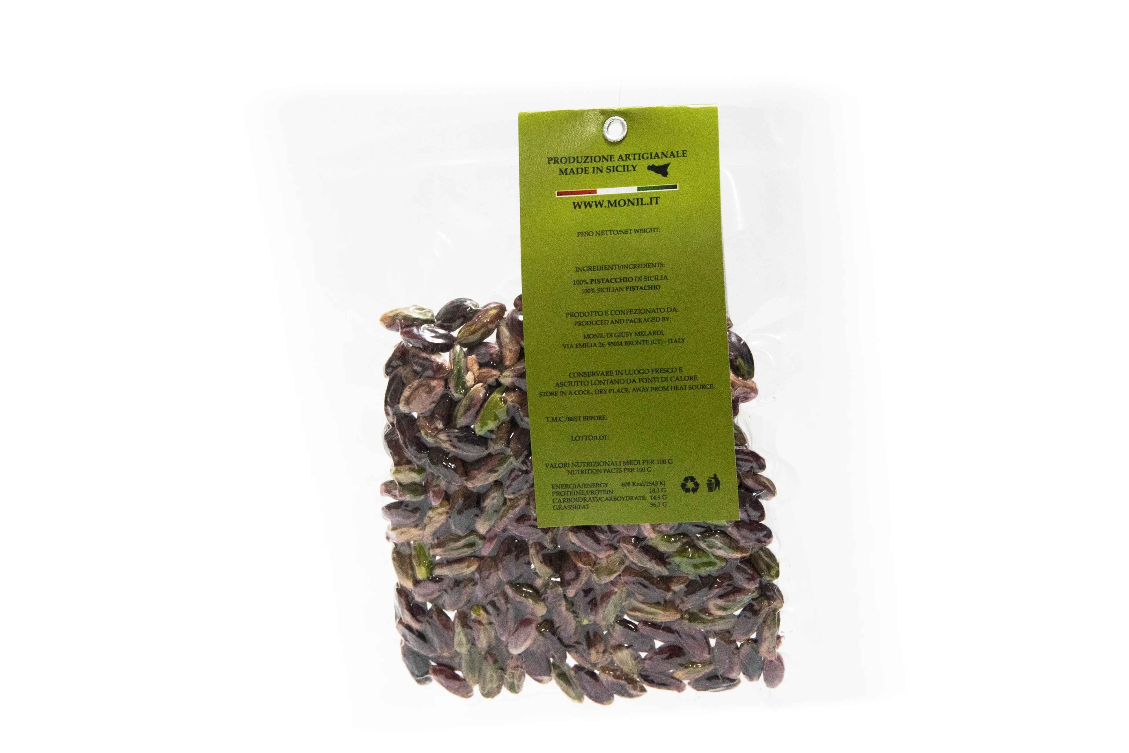 Made in Italy nut and kernel snack Unshelled Sicilian pistachio - 5 kg