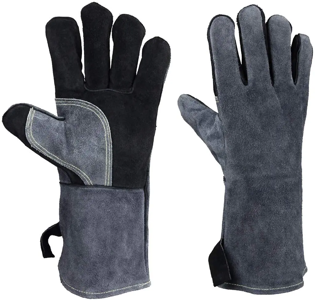  Перчатка для сварки TIG оснащена мягкой ладонью из коровьей кожи дополнительной чувствительности и манжетами спилковой длиной 15 см размер 35 лидер продаж