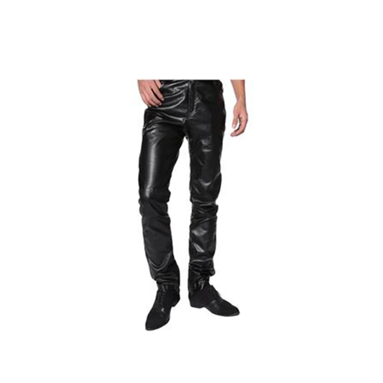 New 2024 Custom Made Leather Pants Shiny Tights Pu Customised Logo High Waist Solid Color Wholesale Price Fashion wears Oem Odm
