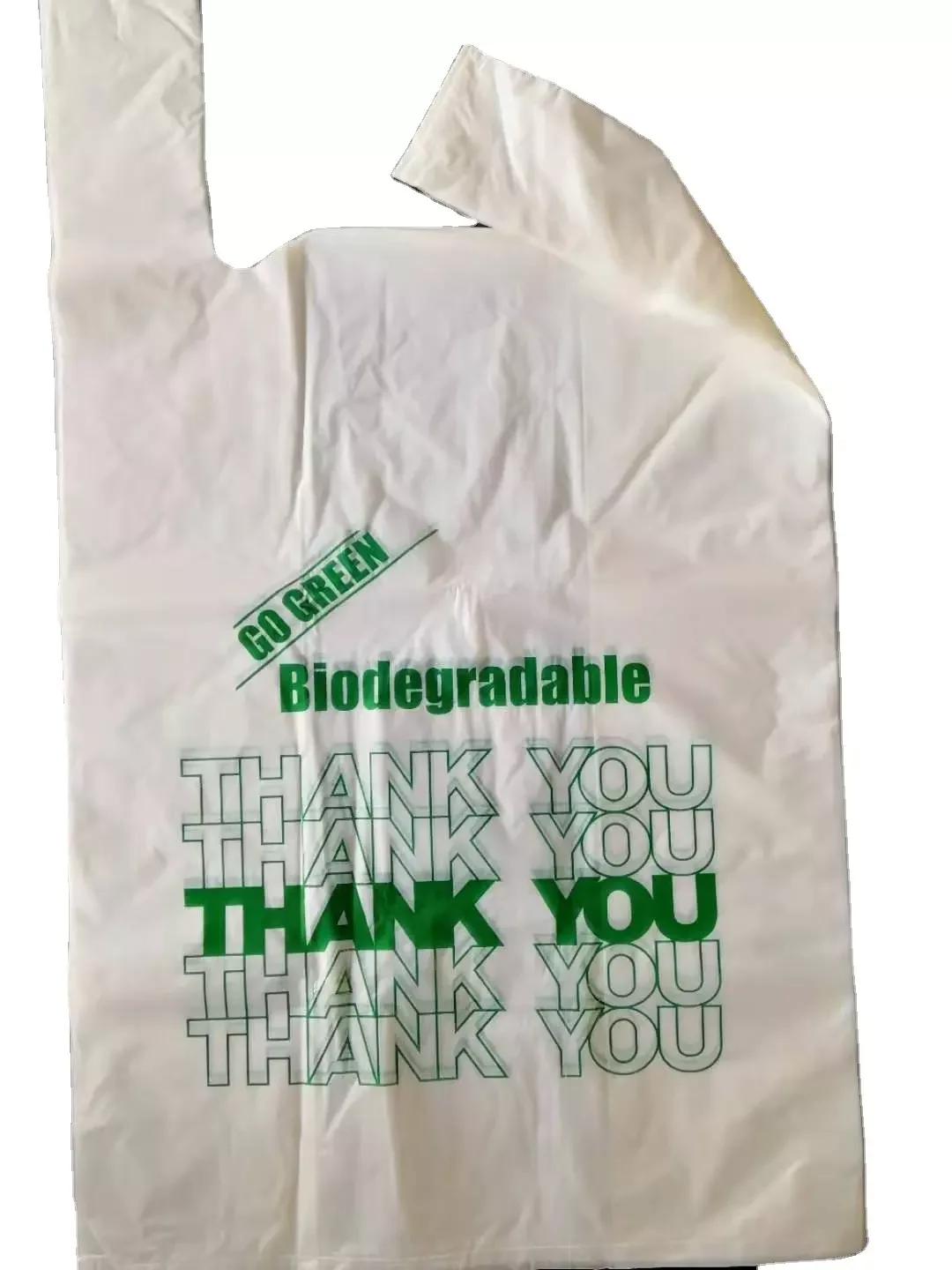 4 color print PLA T shirt bag with low price and fast delivery