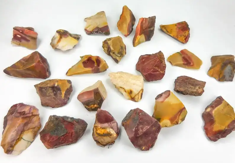 
Mookaite Jasper Crystal Chunk Natural Stone Display Piece Rough Gemstone Unpolished Rock Healing Crystals 