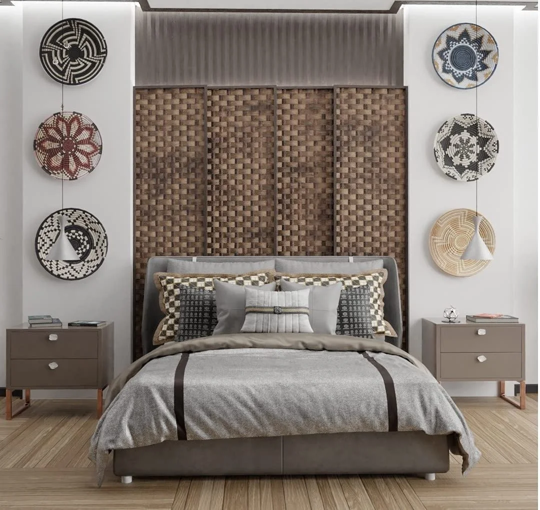 New collection 2022 Seagrass wall decoration - Basket / pattern 20 / handmade decorative accents / dongdoexport