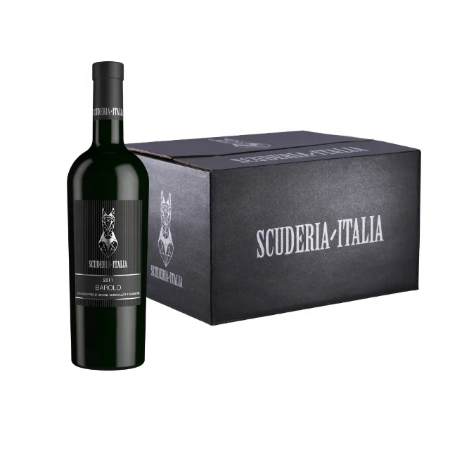 Premium Italian Red Wine Barolo DOCG 2011 Six Pack Carton Scuderia Italia 0.75 L