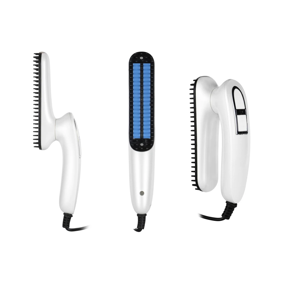 beard straightening comb Foldable handle switch beard straightener for men OEM/ODM