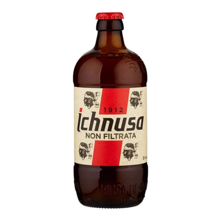Ichnusa не отфильтрованная Chnusa бутылка не отфильтрованная 33 CL цена на пиво