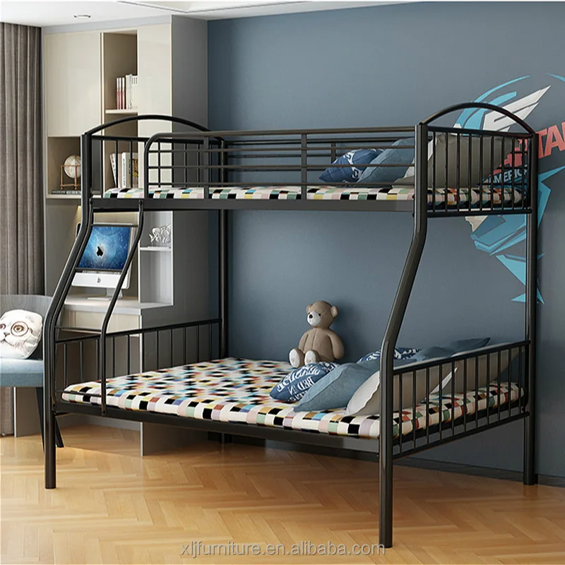 
Factory wholesale customization sofa bunk bed bunk bed with safe ladder protective barrier 