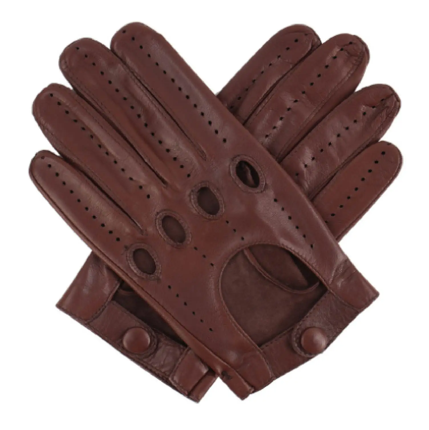 Мужские кожаные перчатки для вождения с половинной сеткой работают сенсорным экраном во время ношения идеально подходят теплой погоды