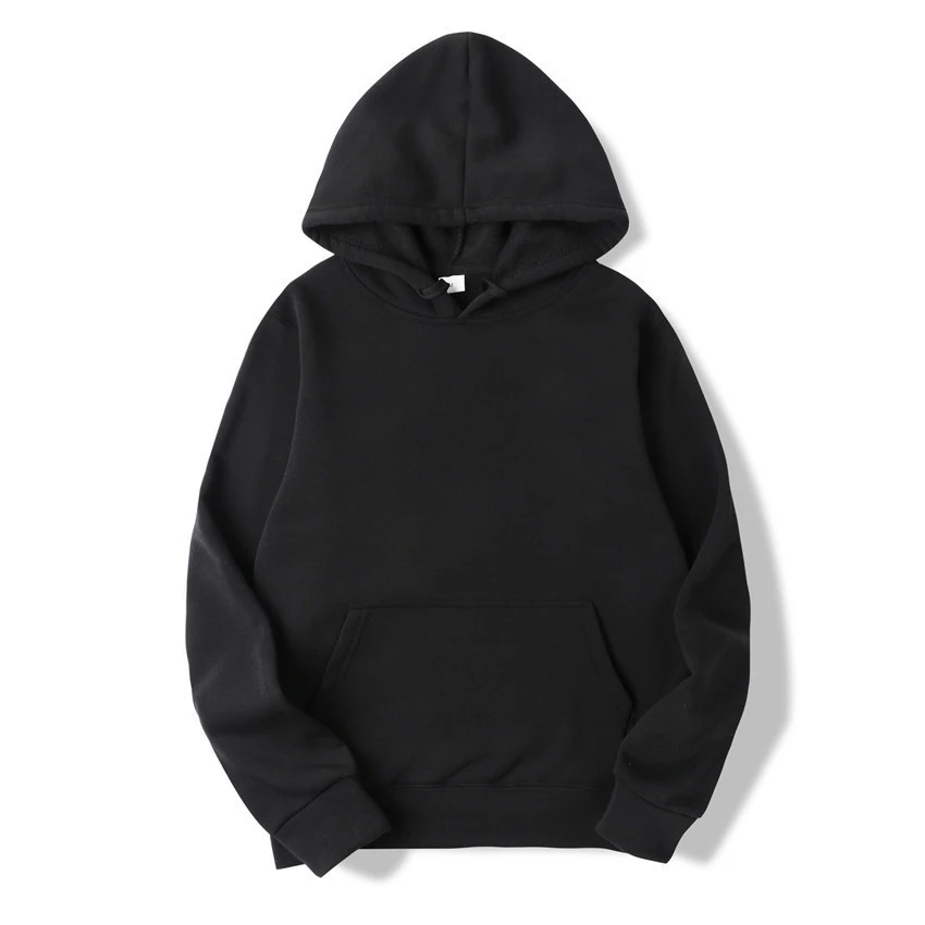 TANAZAINRA  High quality Stock  OEM custom pullover french terry 100 cotton hoodie black heavyweight men oversized hoodies