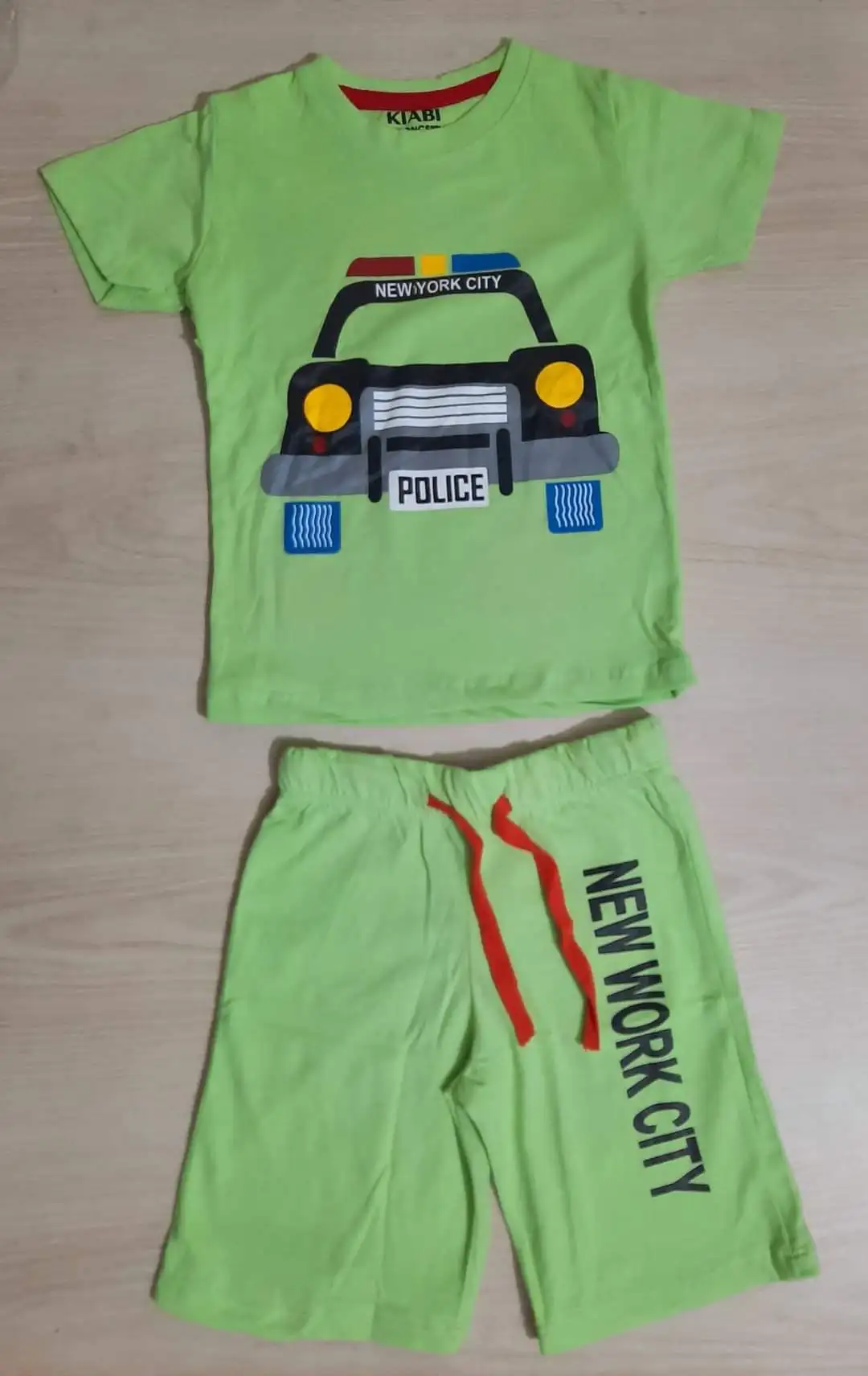 New Design High Quality Custom Printing T shirt And Short Pants 2pcs Set Kids Baby Boys Clothes From Bangladesh