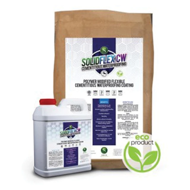 
SOLIDFlex CW (25kg) Cementitious Waterproofing Polymer Modified Cementitious Waterproofing Coating 