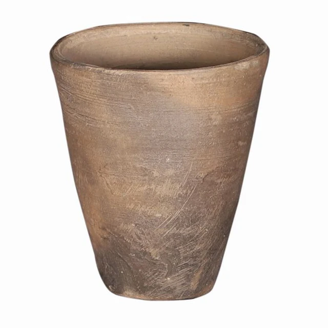 
Handmade Decorated Vintage Stylish Simple Unique Clay Pot For Multi Purpose Use Pots For Wooden Storage Pot 