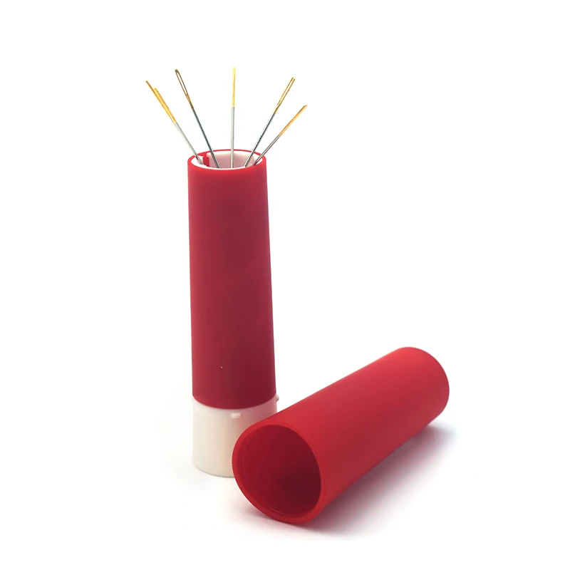 Prym 610297 Embroidery Needle Storage Organizer Red Twister with Magnet Needlework Sewing Tools