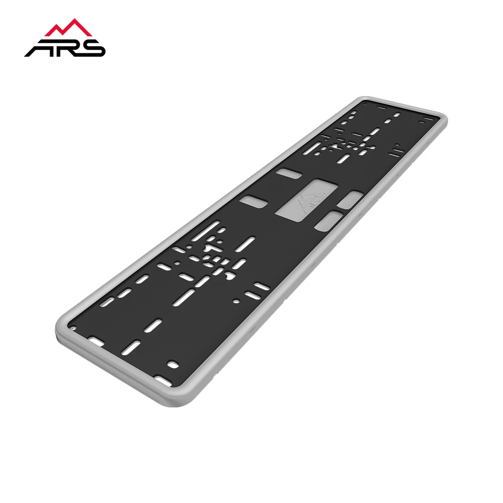 Grey Silicone License Plate Frame, Rain-Proof, Anti-Rust and Anti-Rattle for Car Plate Frame