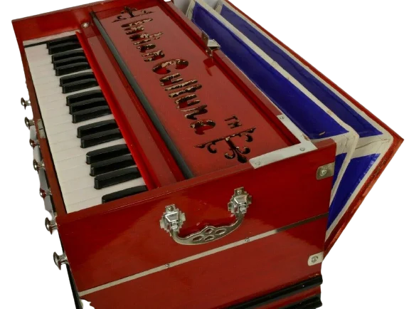 Harmonium 7 Stopper Double Bellow High Class Sound Laying Style Harmonium 39 Key 3.25 Octave Harmonium Long Sustain Sound
