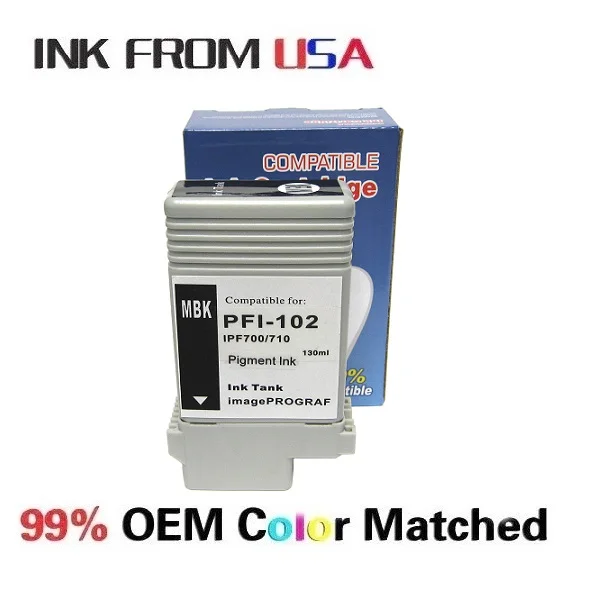 Pfi-102 ink cartridge for iPF iPF500/510/600/605/610/700 - NanoInkjet