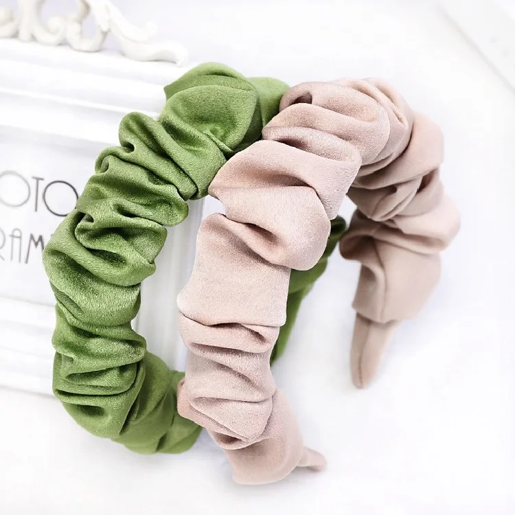 Hair Accessories Lovely Lady Soft Fabric Scrunchie Headbands Hair Band Trendy Beauty Headband For Women
