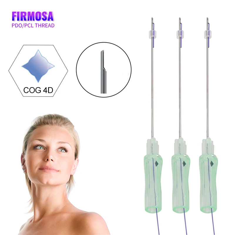 Firmosa pdo thread face lifting  lift pcl Thread pdo cog thread 3D 4D 6D 8D 19G 18G 100mm for facelift