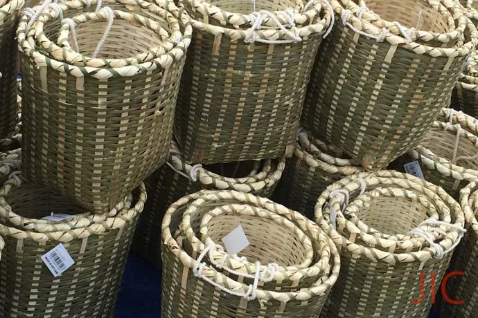 Hot Selling High Bamboo Woven Food Fruit Basket Japan Standard