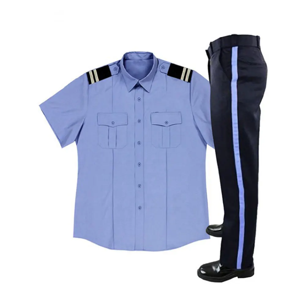 wholesale security guard uniforms cheap shirts and trouser uniform set