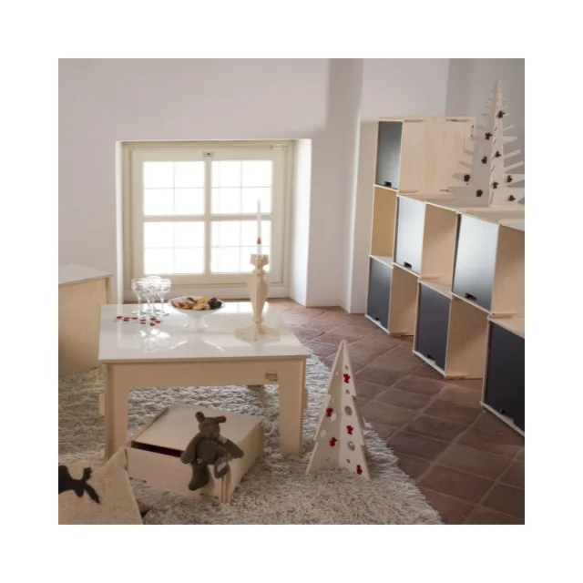 Best Design Tailor Made Furniture Customizable Interlocking Wooden Cafee Table for Living Room