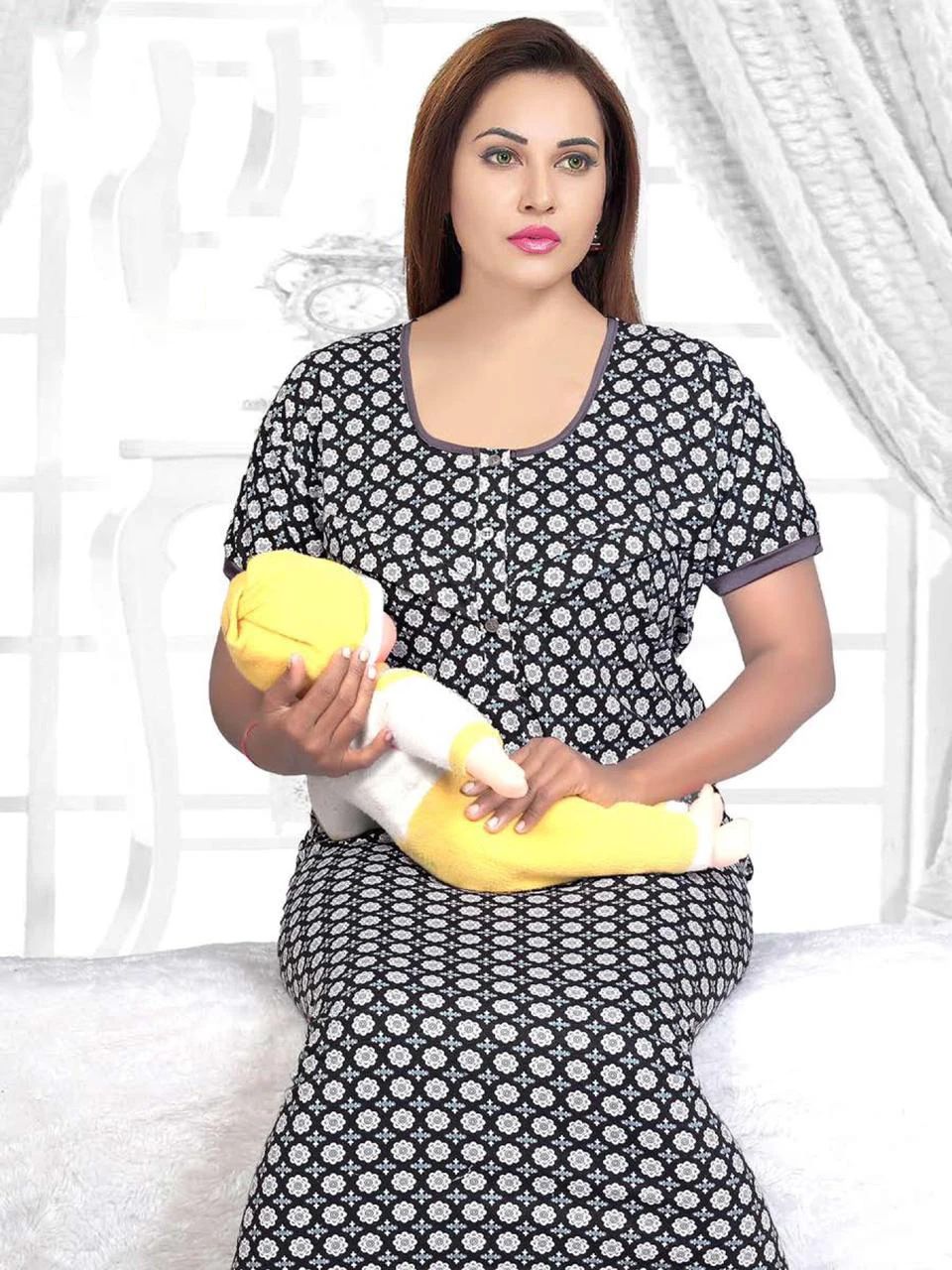 Nighty Night Wear Hosiery Cotton Night Dress Collection