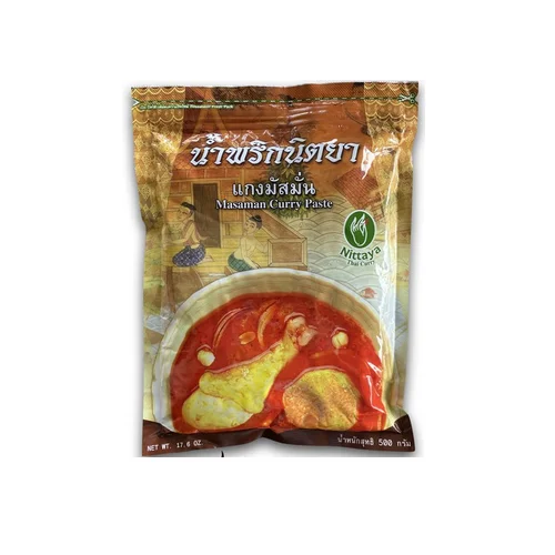 Food Ingredient Seasonings Condiments Sauce Bag Spicy Chili Nittaya Masaman Curry Paste From Thailand
