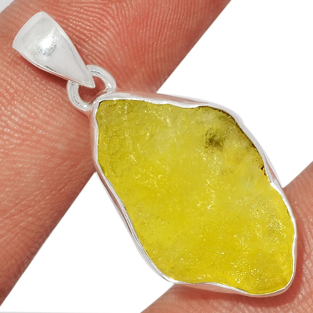 Натуральный без подогрева Редкие брусит с украшением в виде кристаллов минералов грубые ожерелье 925 стерлингового серебра Кулоны из нержавеющей стали