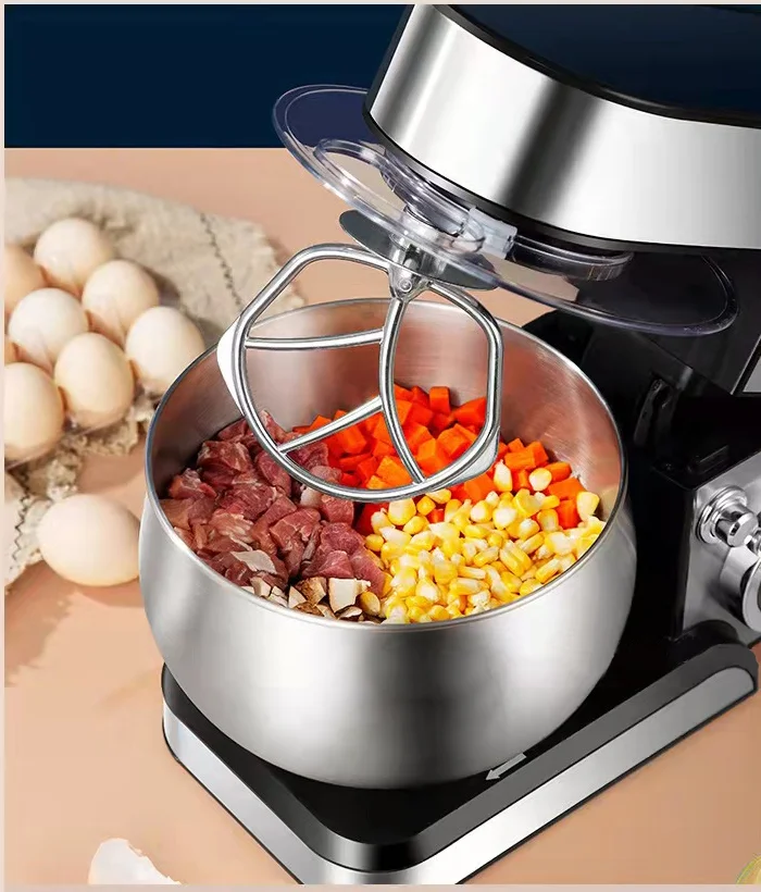 Stand Mixer, 6-Speed Tilt-Head Kitchen Mixer, Electric Food Mixer with Dough Hook/Wire Whip/Beater
