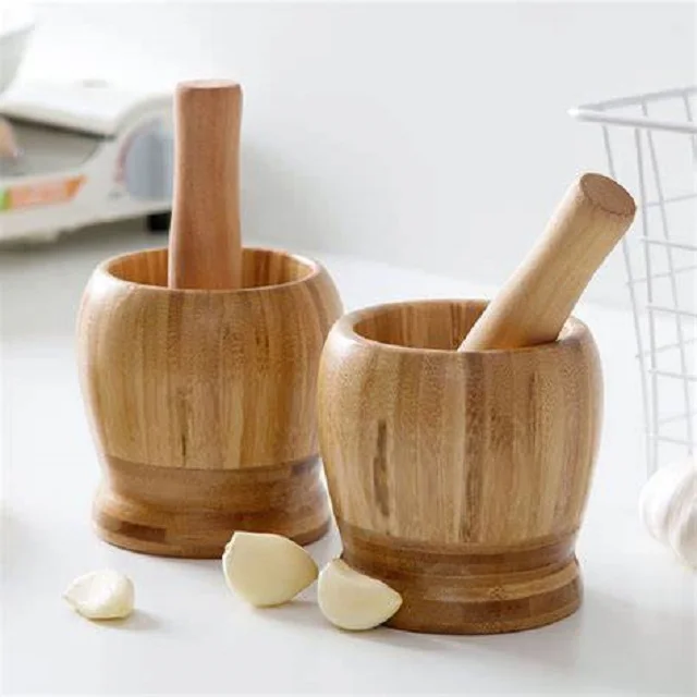 Indian Handmade Latest Design Wooden Mortar and Pestle with good price