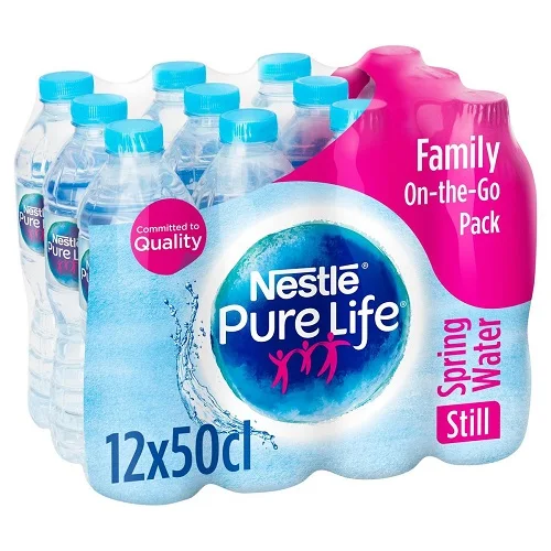 Минеральная вода NESTLE PURE LIFE, 600/1500 мл, натуральная прозрачная питьевая вода, пластиковая бутылка для воды