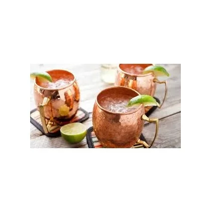 High Quality Moscow Mule Mug Beer Drinking Copper Mugs Exporter Customized Finished Copper Moscow Mule Mugs from Indian Supplier