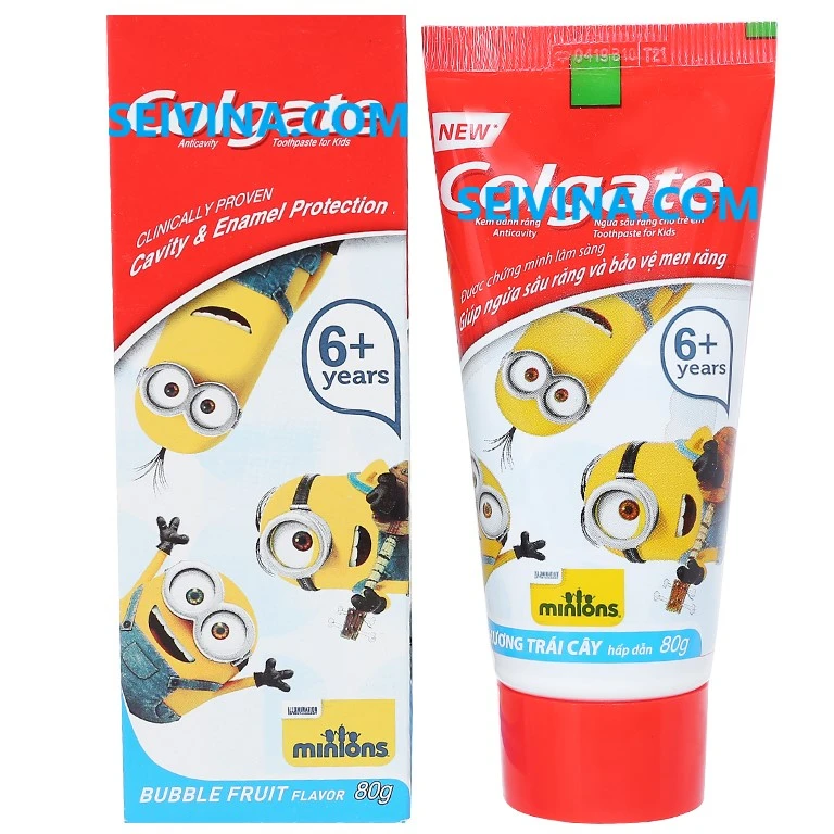 
Minion baby toothpaste kids fruit flavor prevents tooth decay, protects tooth enamel toothpaste 