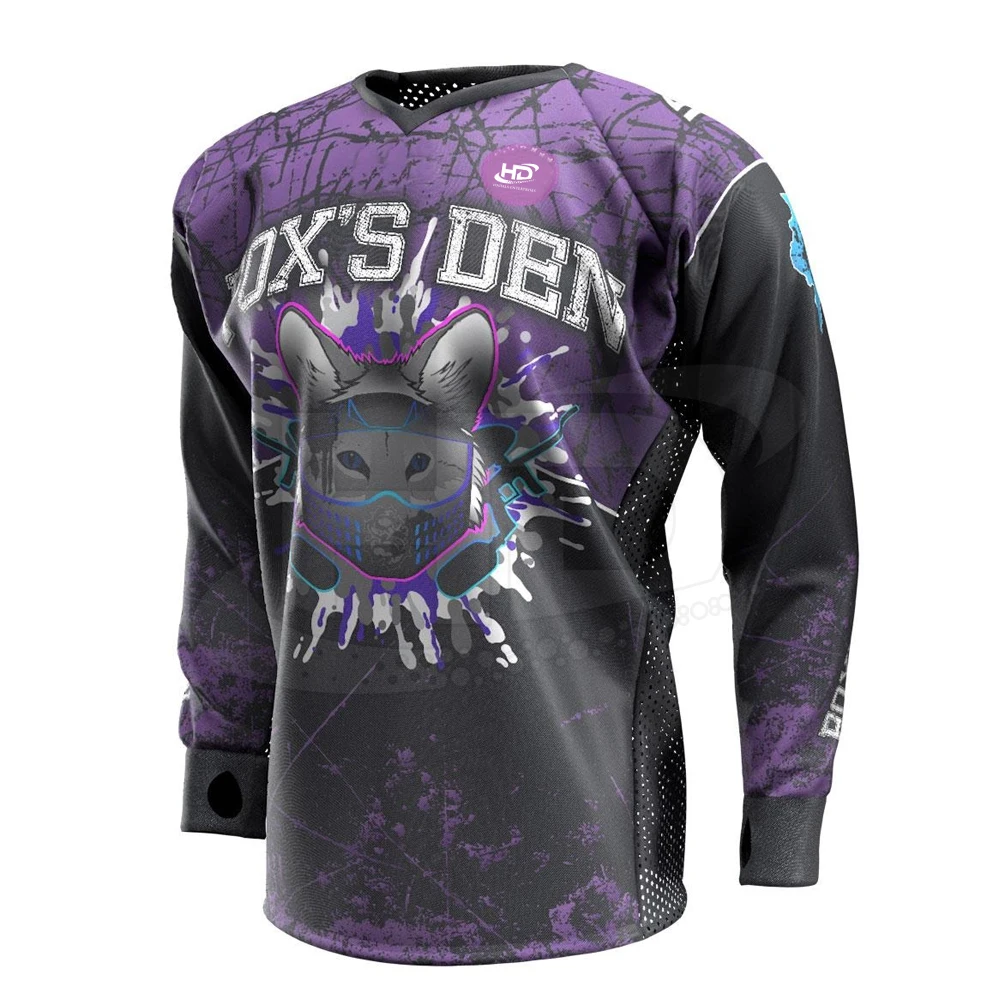 High Quality Comfortable Men Full Sleeve Sublimation Paintball Jersey