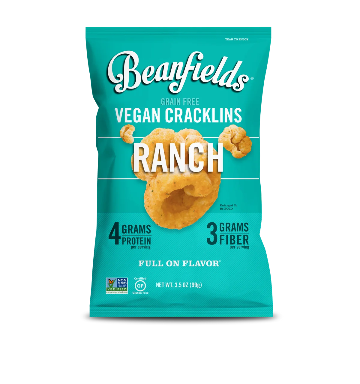 
Beanfields Ranch Vegan Grain Free Cracklins 3.5oz Case Made In USA 